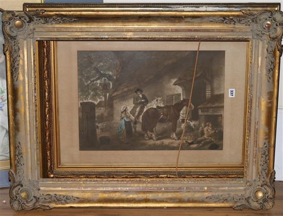 Two gilt frames, 98 x 73cm